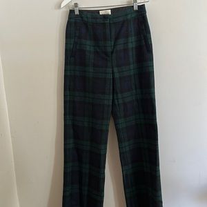 Sezane plaid wool wide leg pants